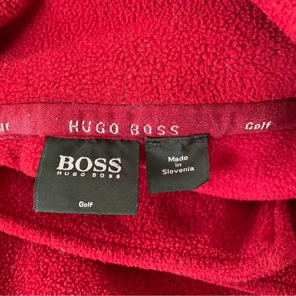 Boss HUGO BOSS Golf Fareway Red Fleece Vest XXL - Picture 3 of 10